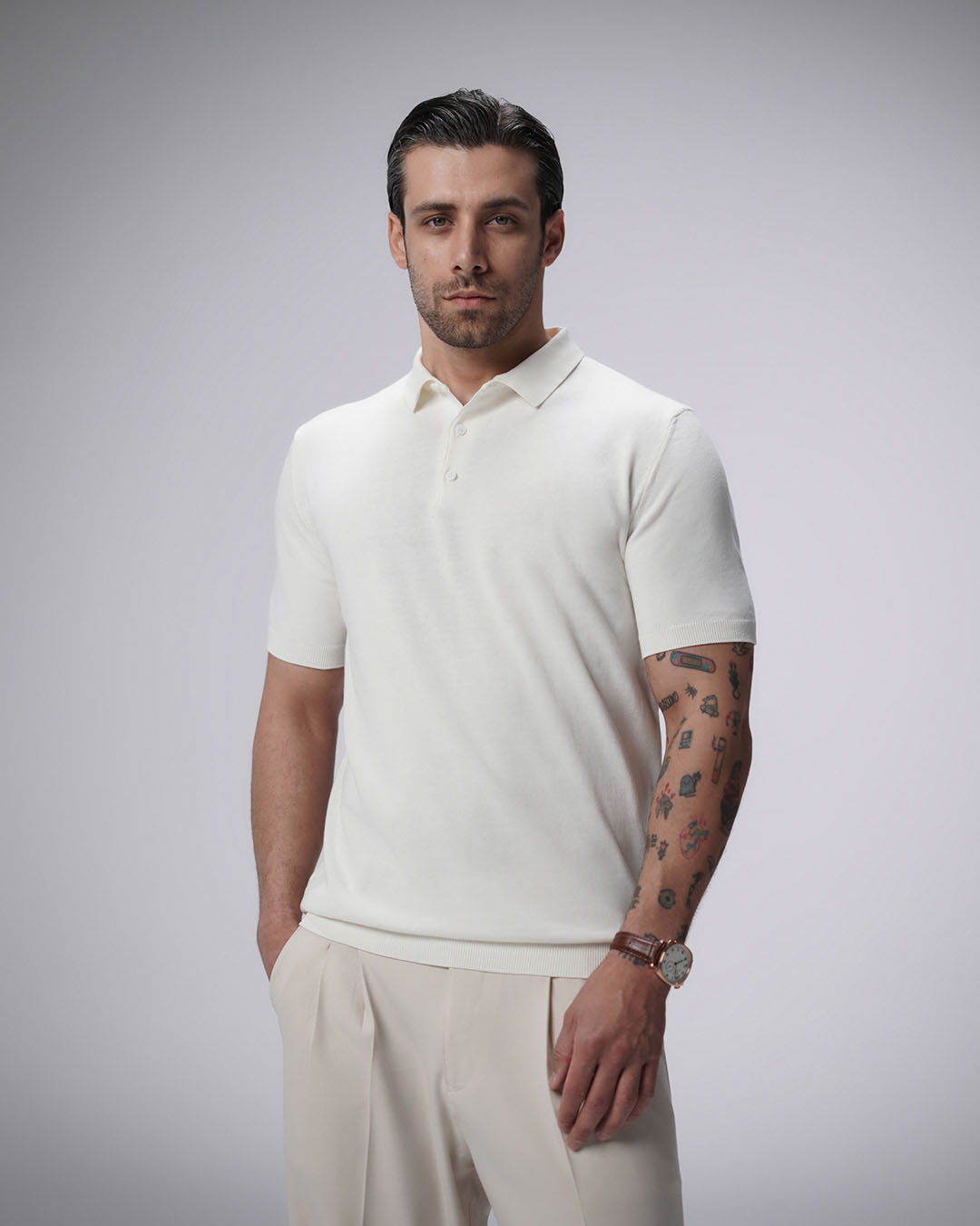 پولوشرت بافت مردانه کد 003